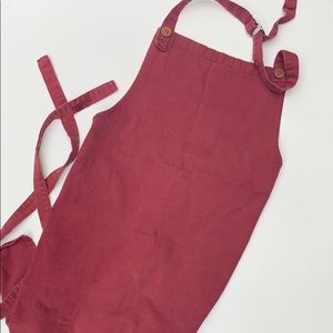 Linen brick apron